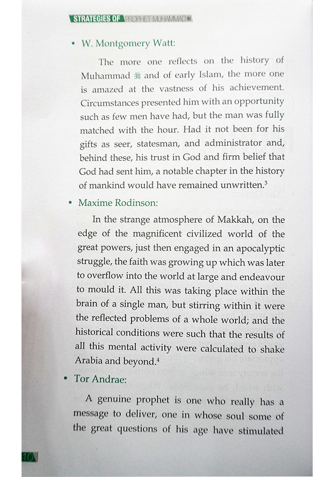 Strategies of Prophet Muhammad (PBUH)