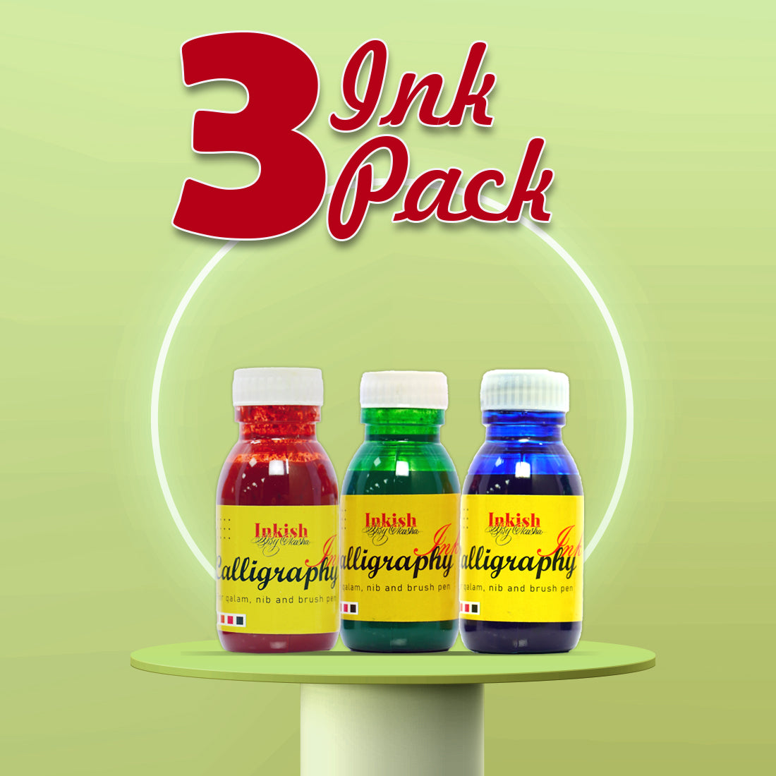 Calligraphy Inks - Set of 3 Pieces