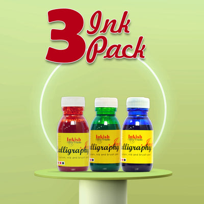 Calligraphy Inks - Set of 3 Pieces