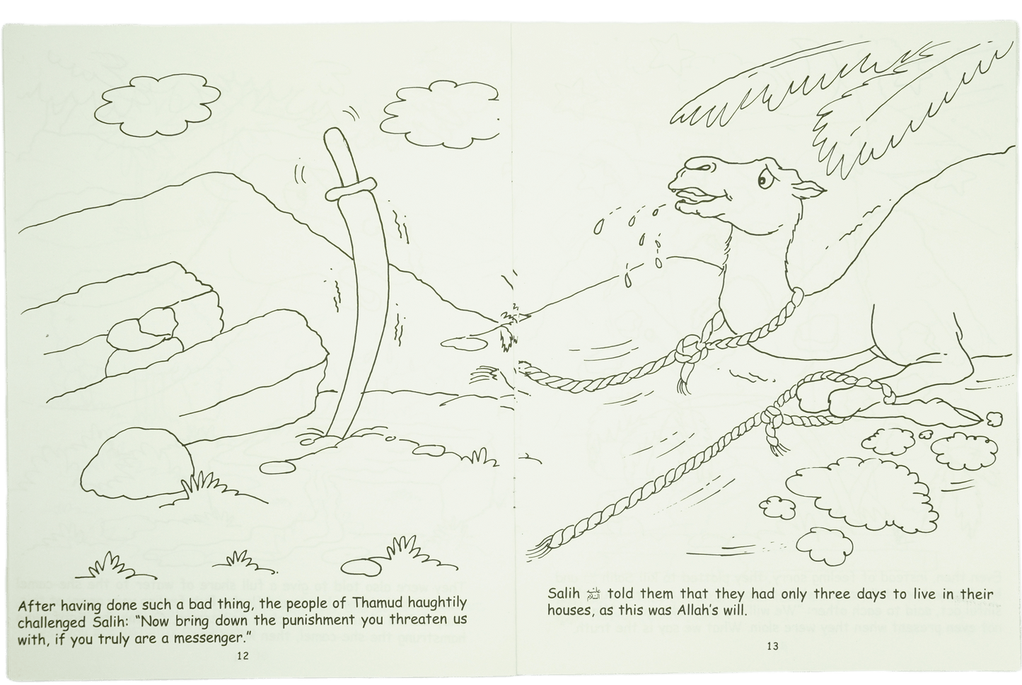 The Camel and Evil People cooring book