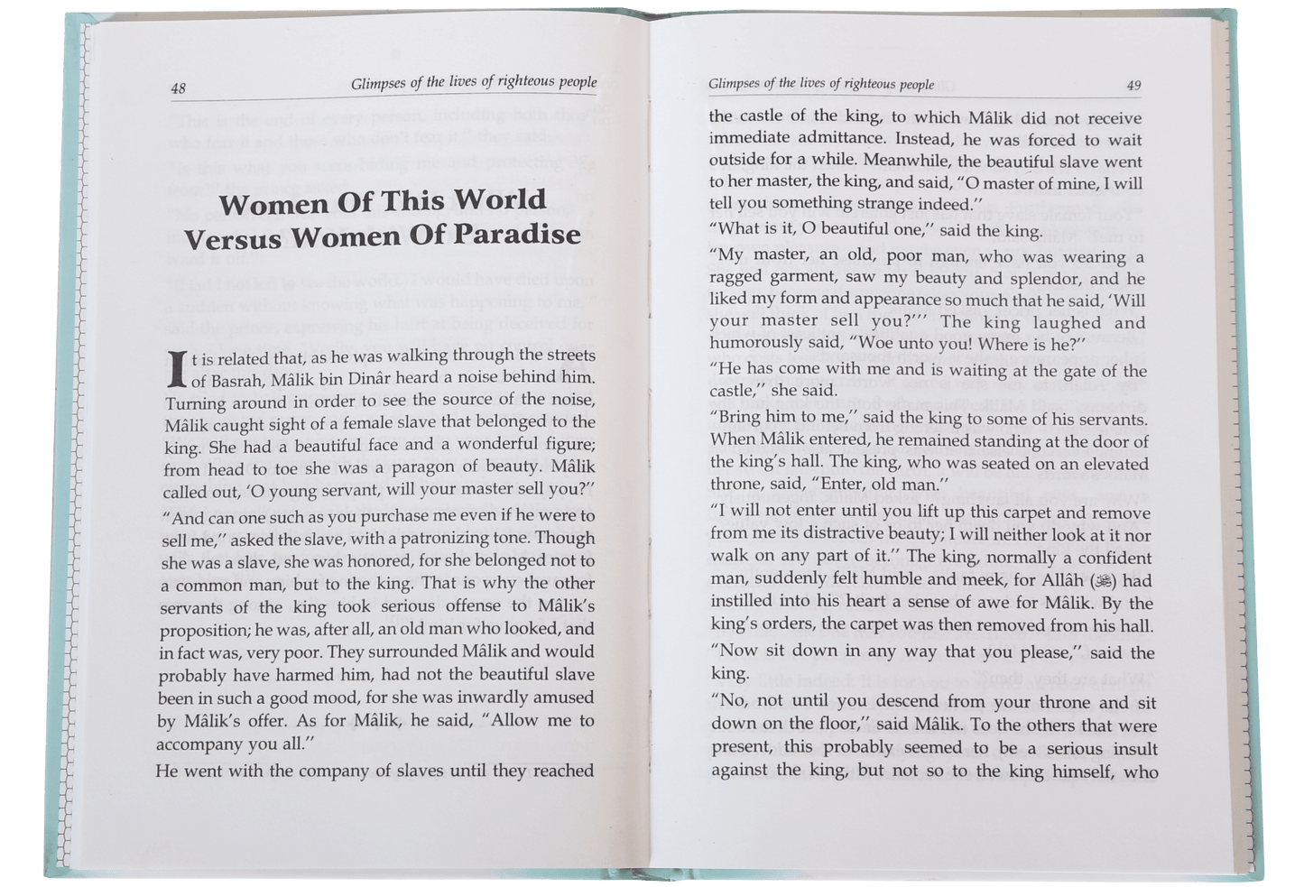 Glimpses of the Lives of Righteous People