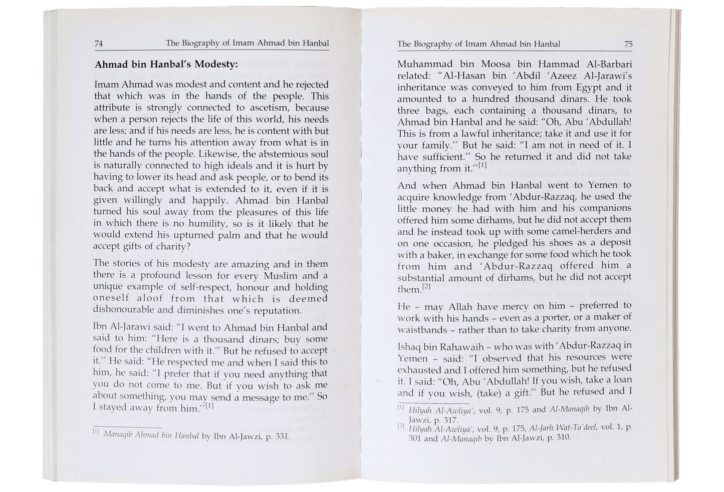 The Biography of Imam Ahmad bin Hanbal (R.A)