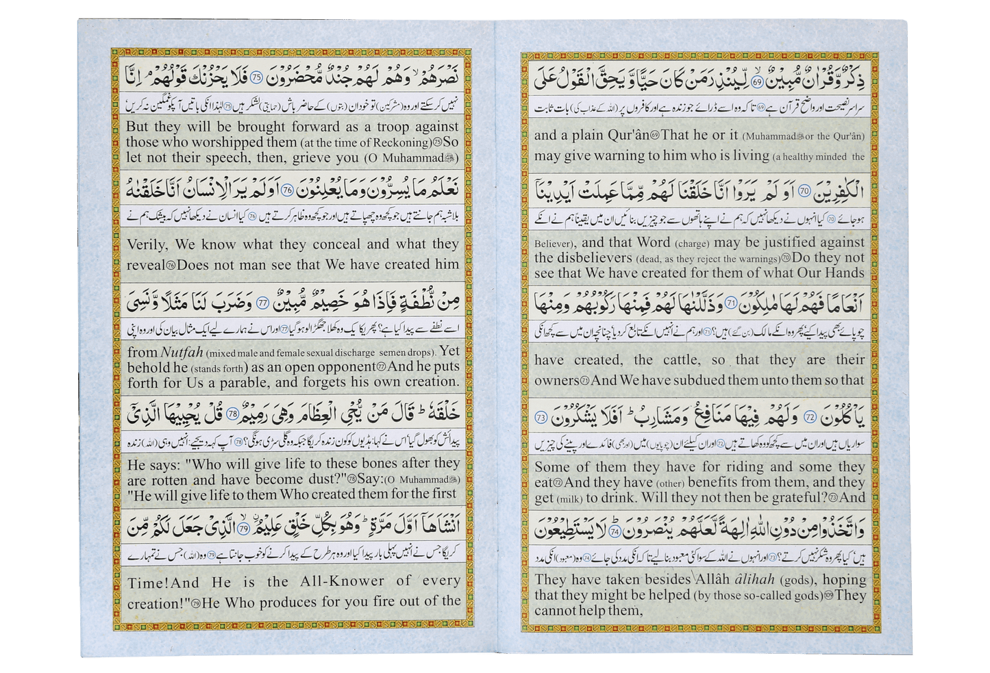 Surah Yaseen (Urdu & English)