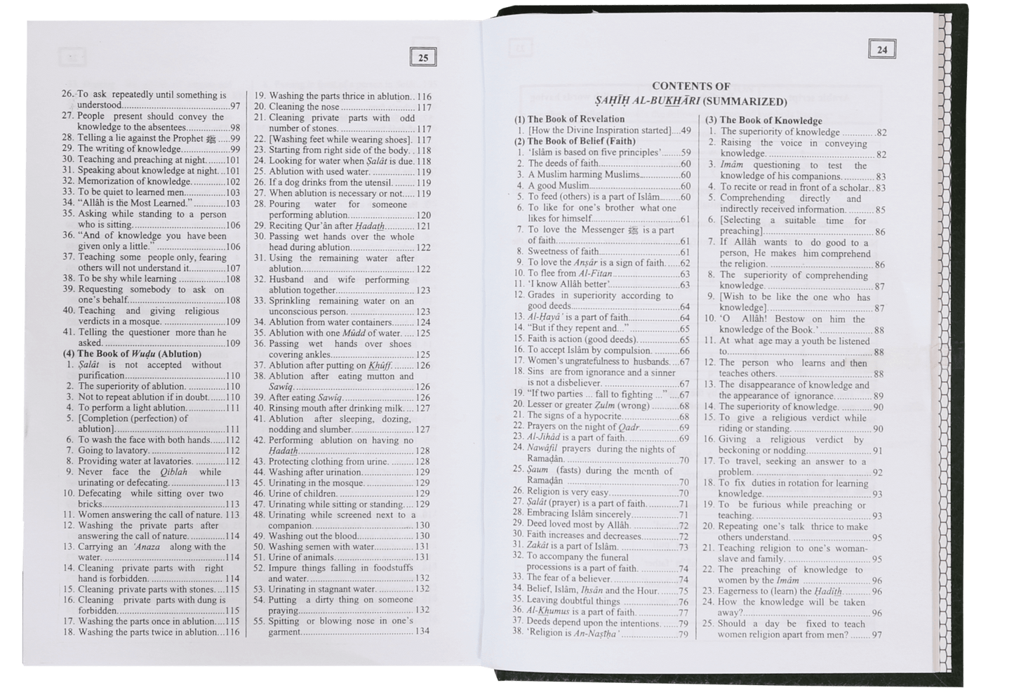 English Translation of the Meanings of Summarized Sahih Al- Bukhari