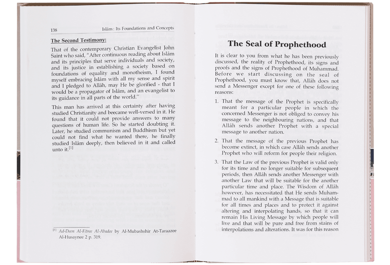 Islam Its Foundation and Concepts