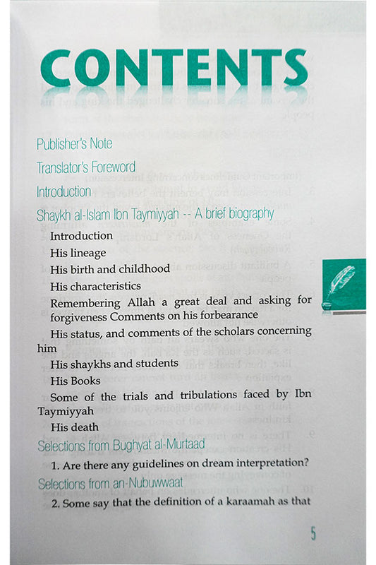 The Essential Pearls & Gems of Ibn Taymiyyah