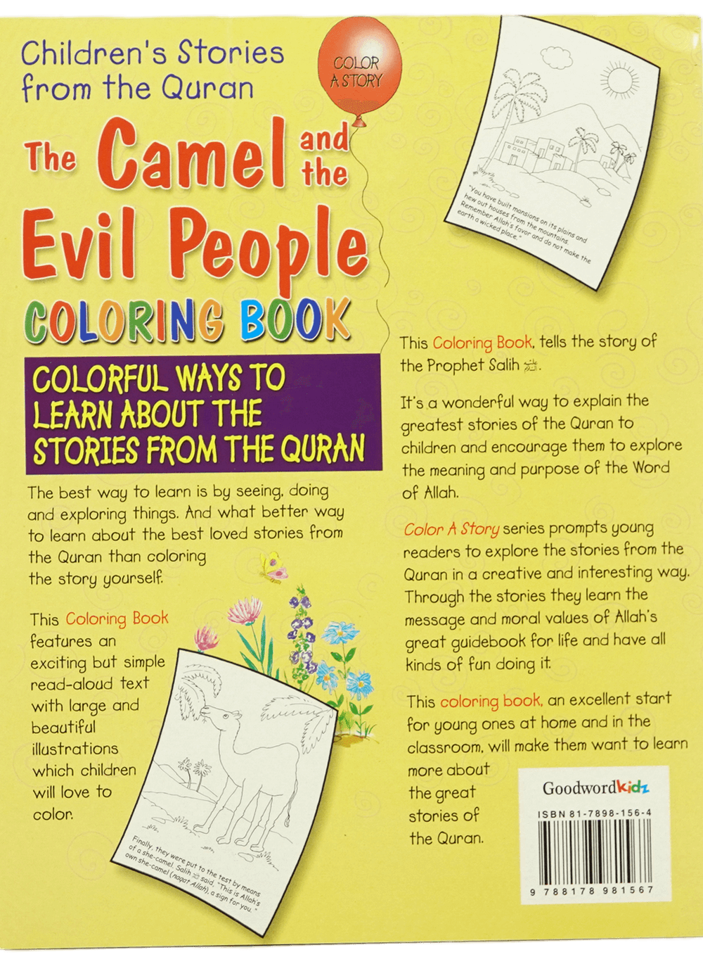 The Camel and Evil People cooring book
