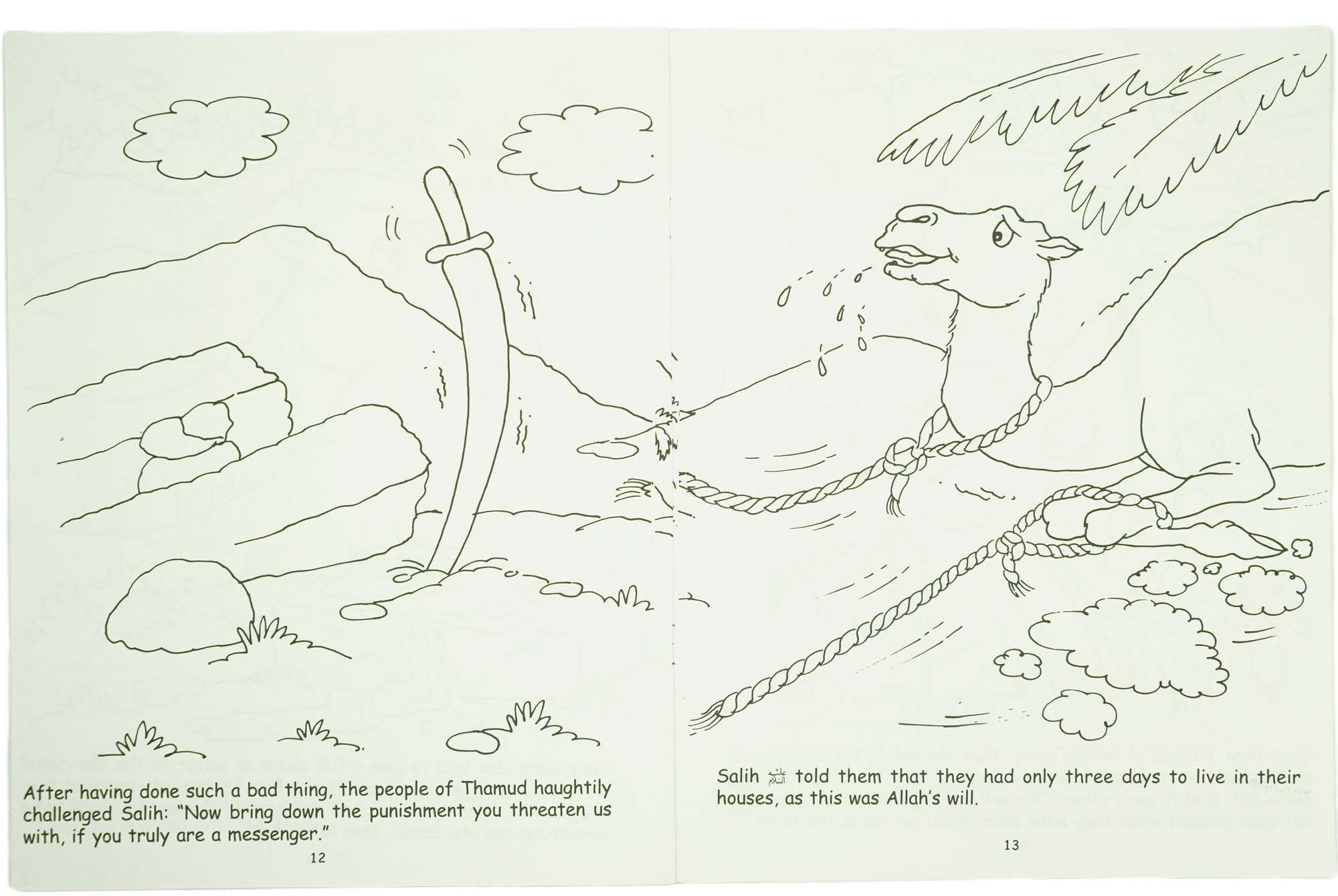 The Camel and Evil People cooring book