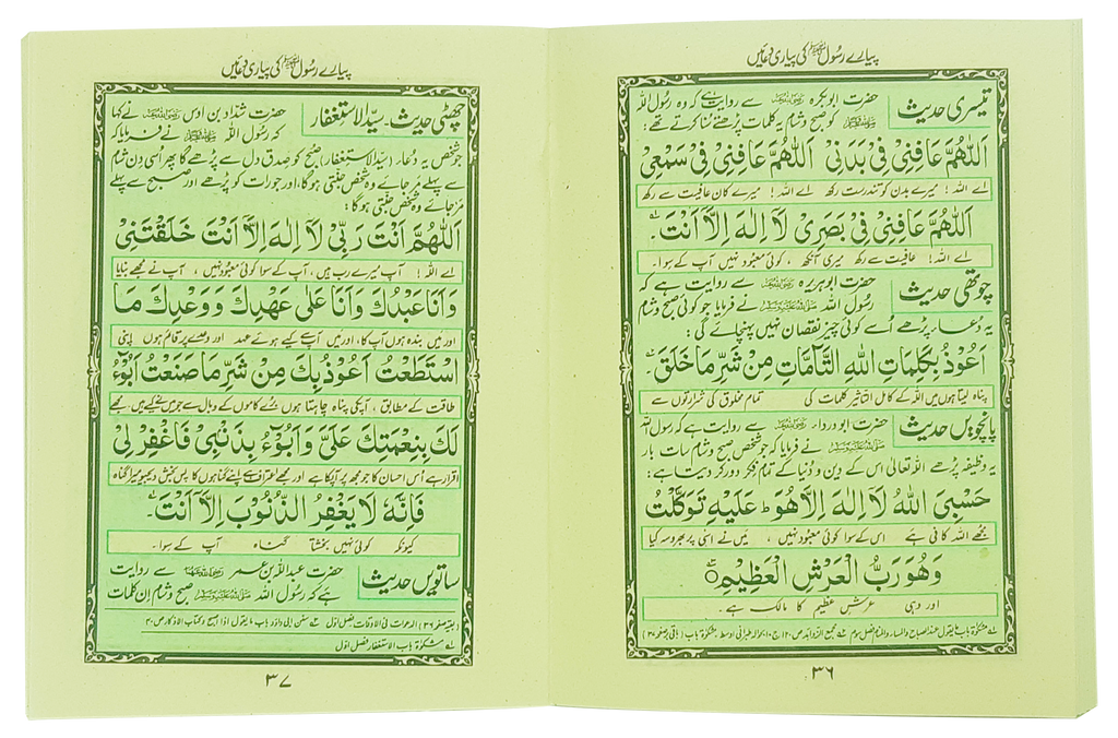 Pyary Rasool ki Payari Duain (Pocket) - Aam