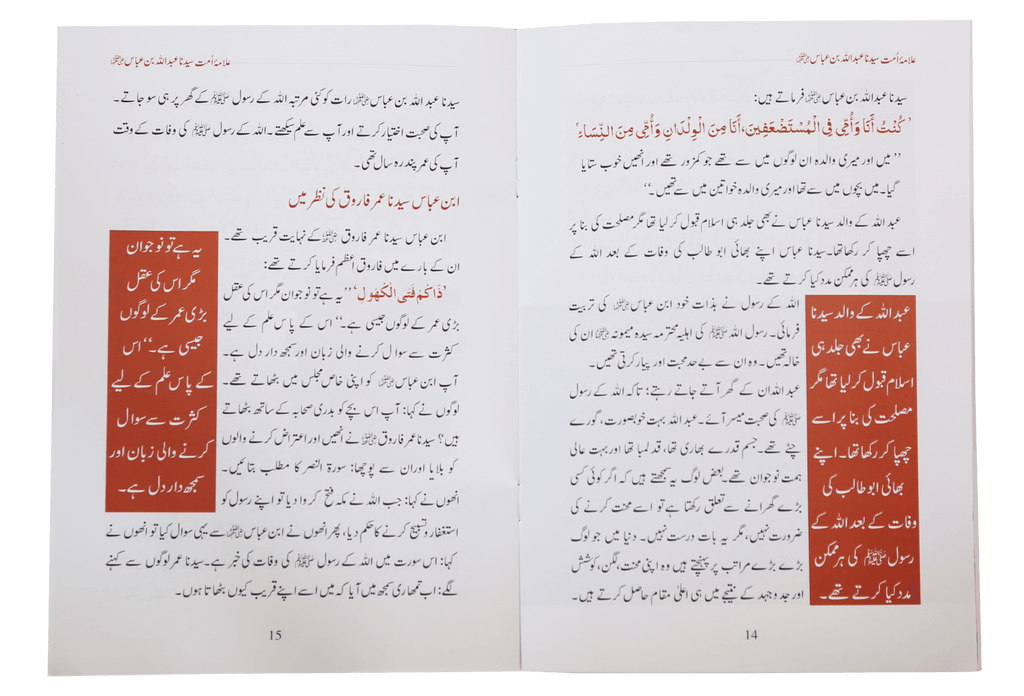 Allama Umaat Sayedina Abdullah Bin Abbas