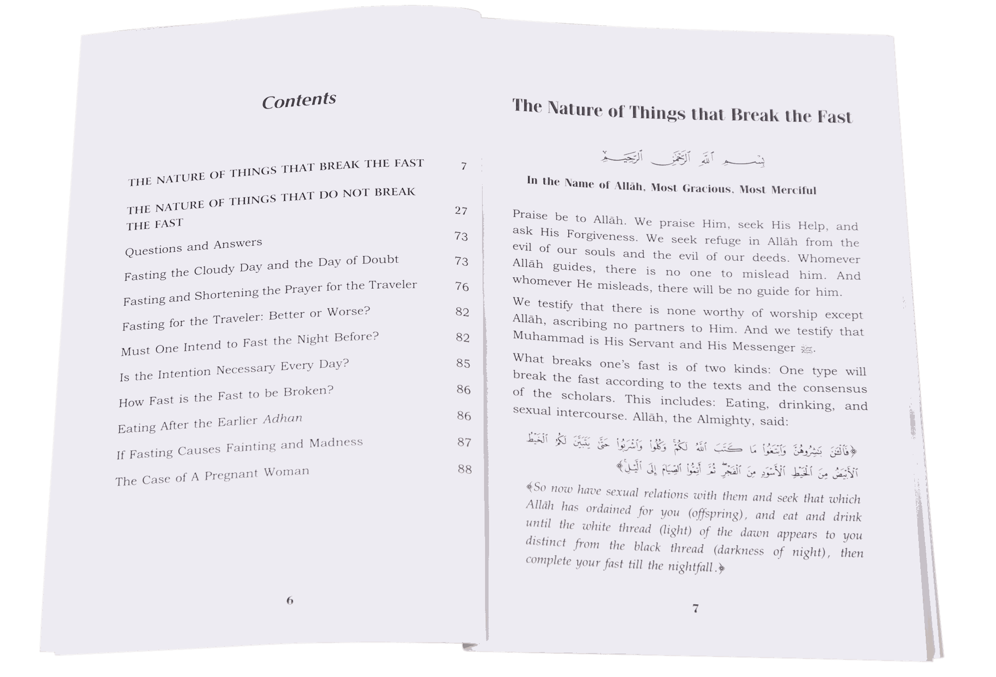 The Nature of Fasting