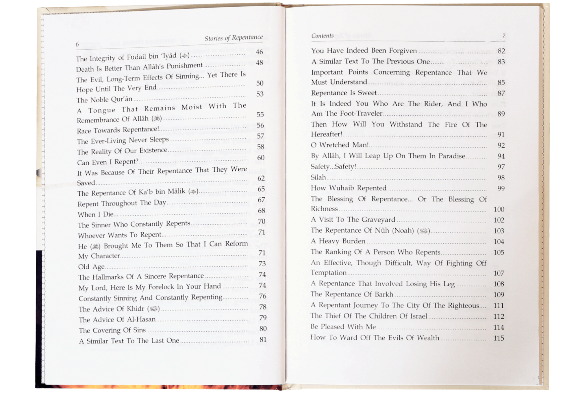 Stories of the Repentance