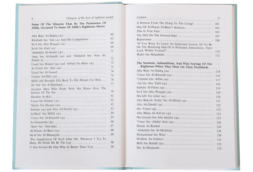 Glimpses of the Lives of Righteous People