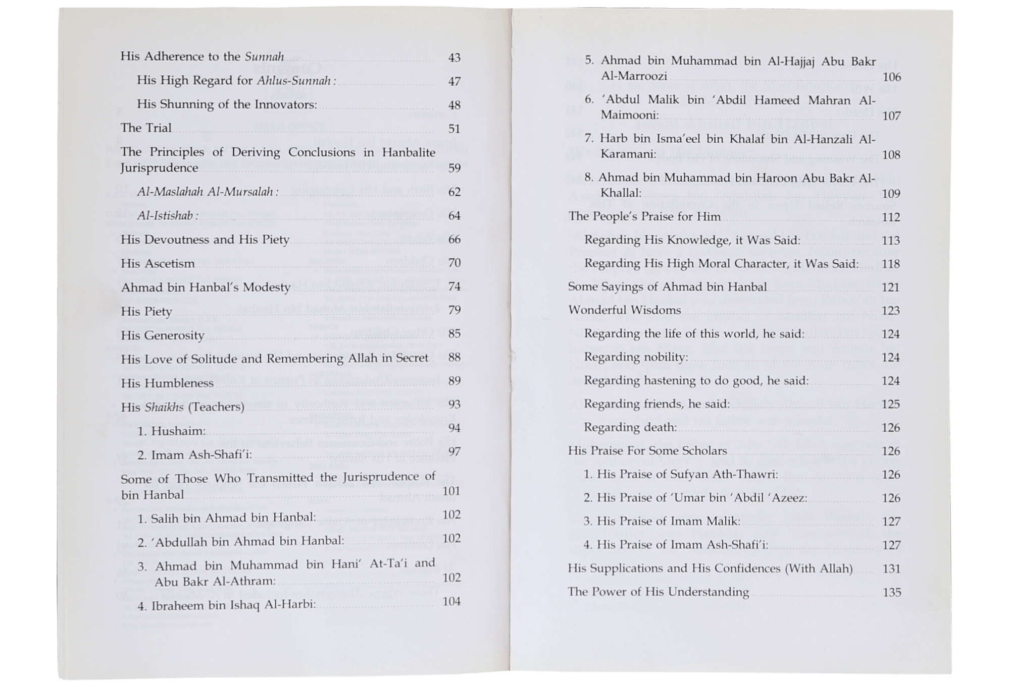 The Biography of Imam Ahmad bin Hanbal (R.A)