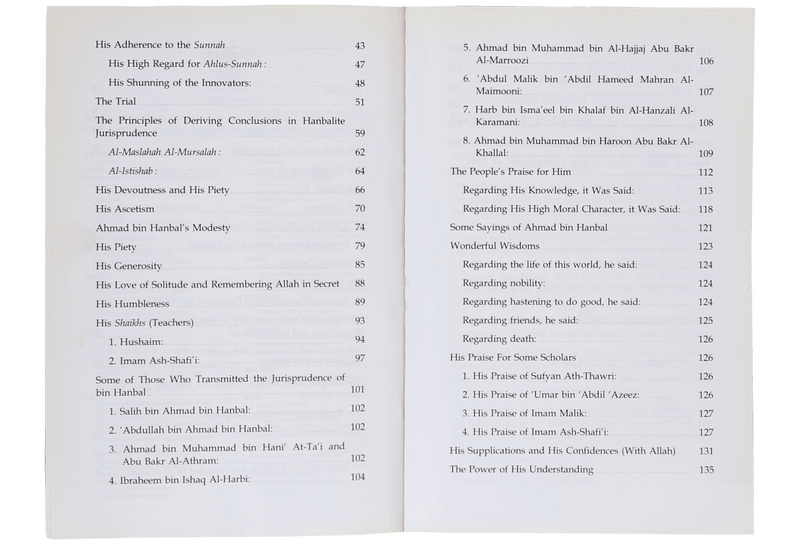 The Biography of Imam Ahmad bin Hanbal (R.A)