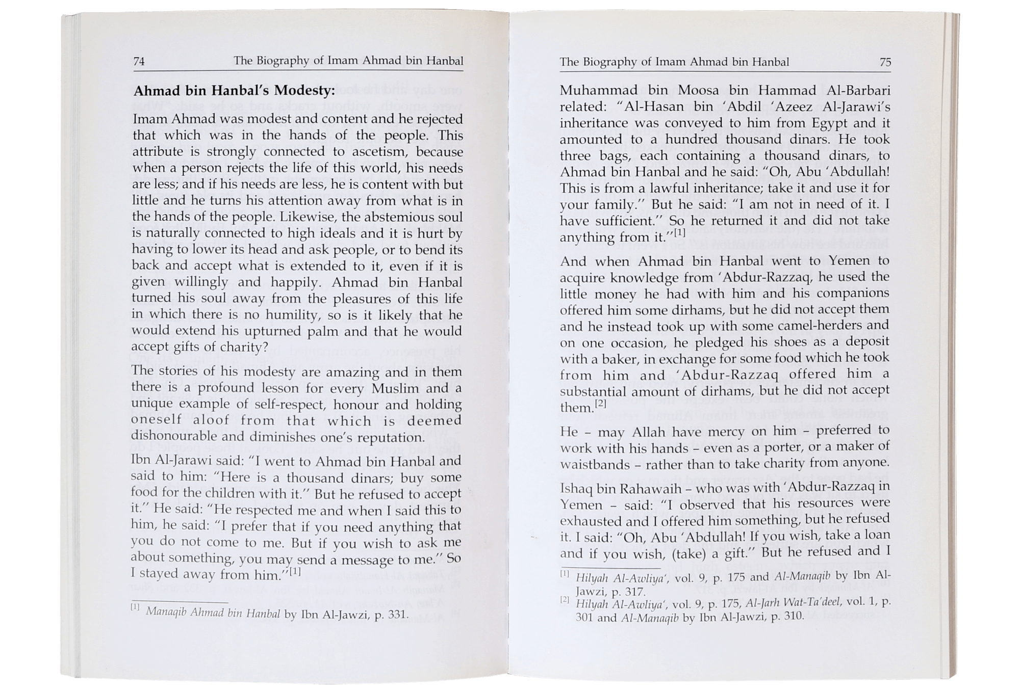 The Biography of Imam Ahmad bin Hanbal (R.A)