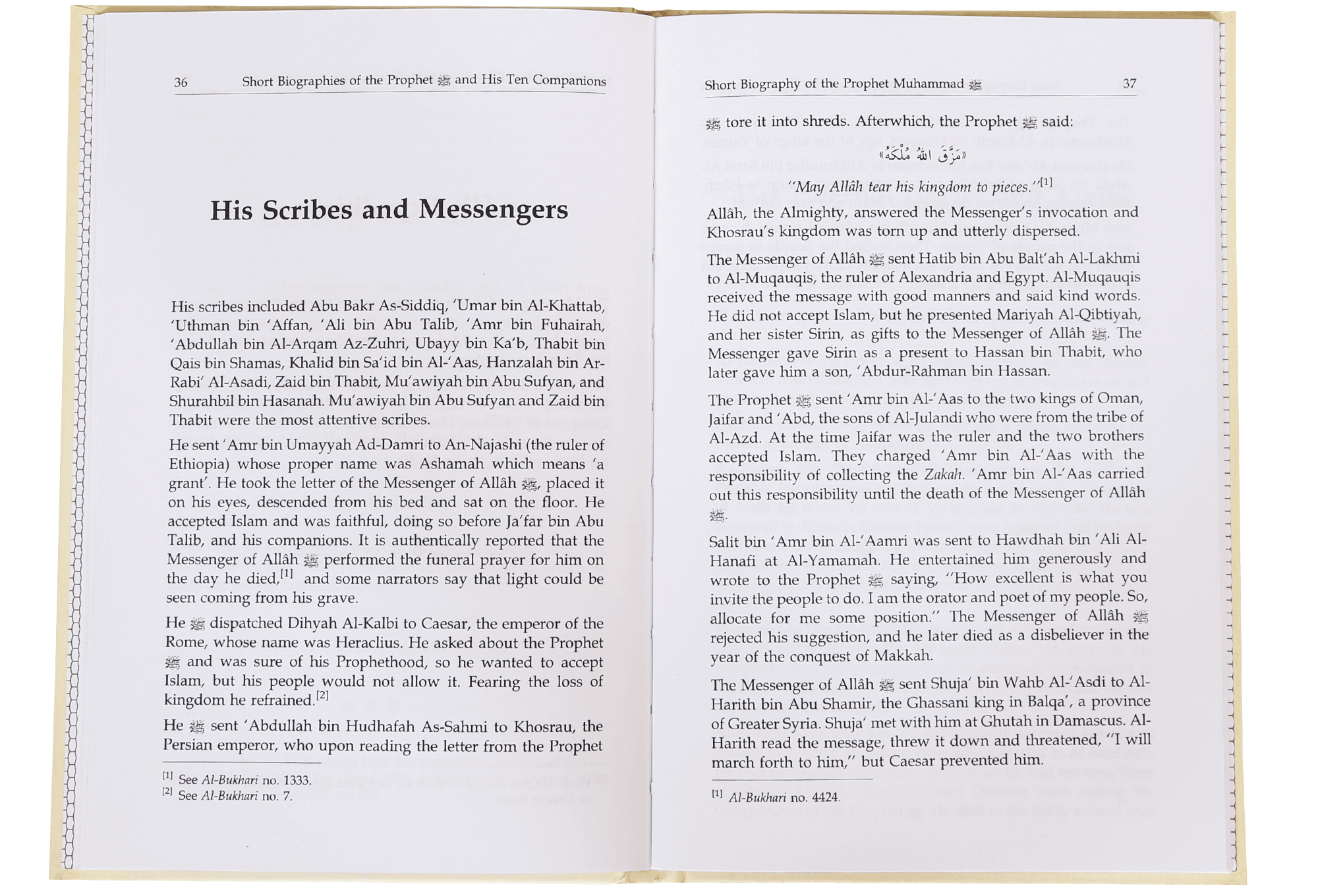 Short Biography of the Prophet and His Ten Companions