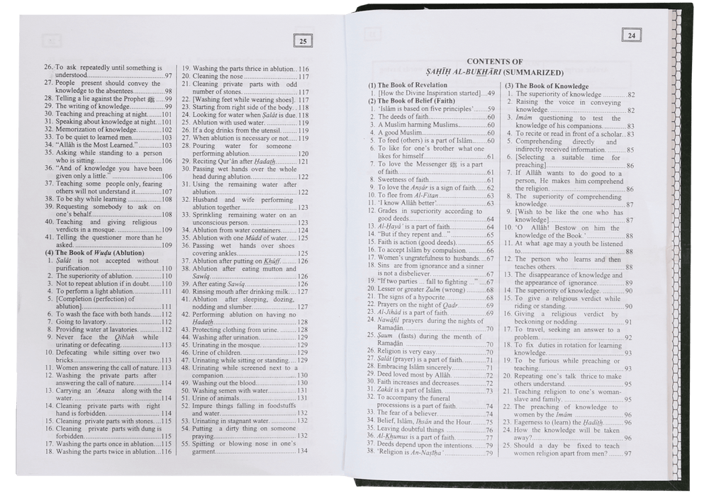 English Translation of the Meanings of Summarized Sahih Al- Bukhari