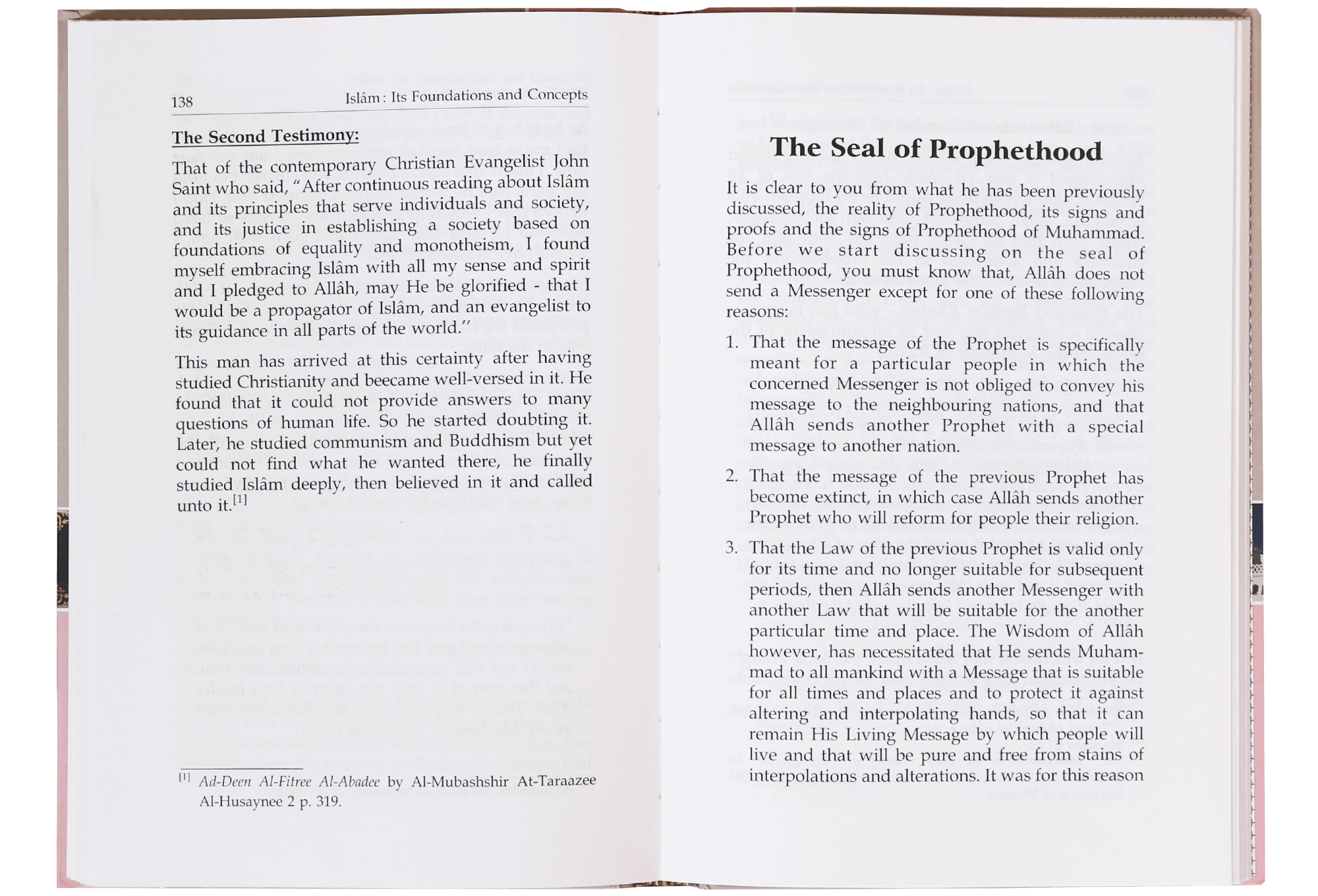 Islam Its Foundation and Concepts