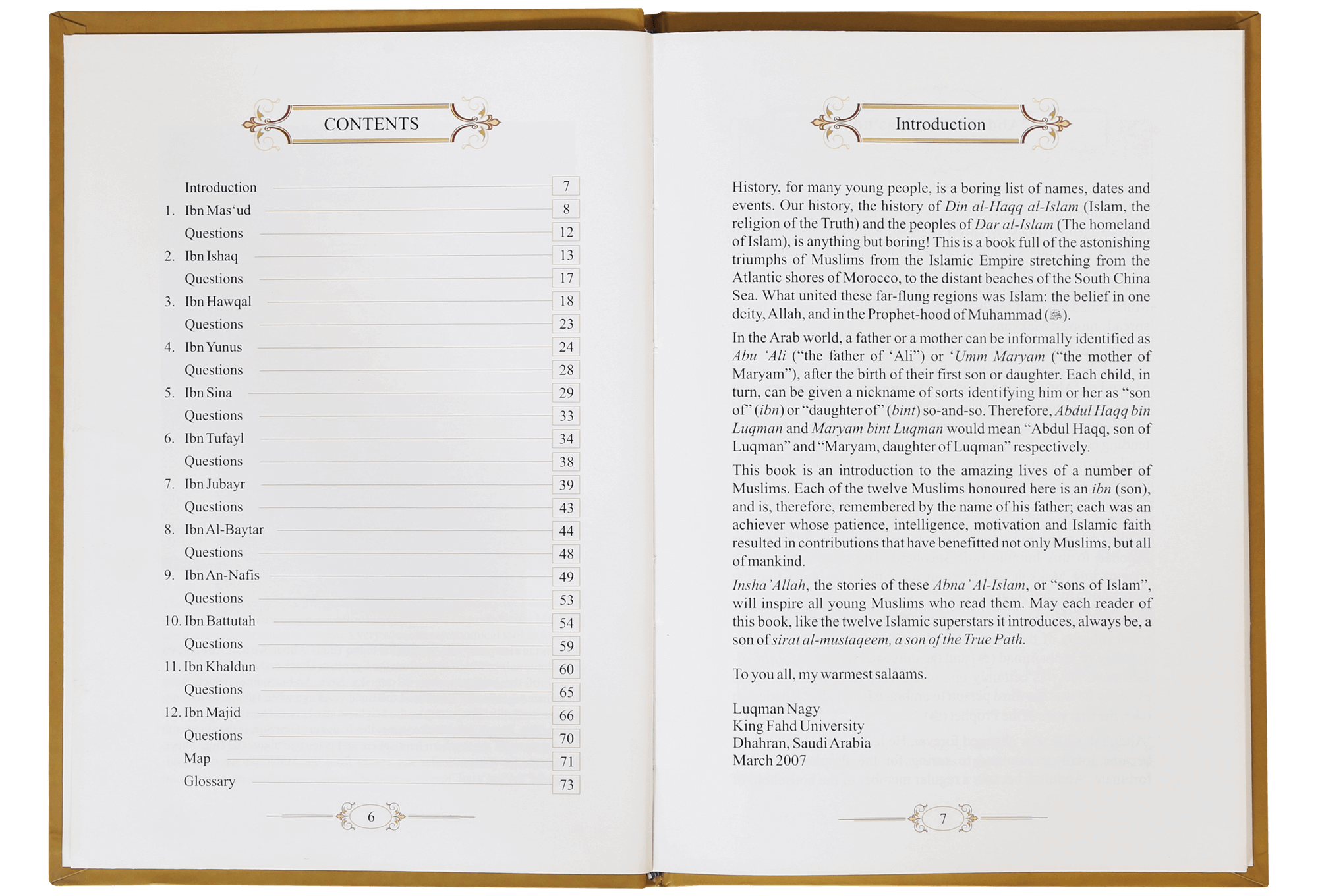 The book of Ibns (The Amazing Sons of Islam)