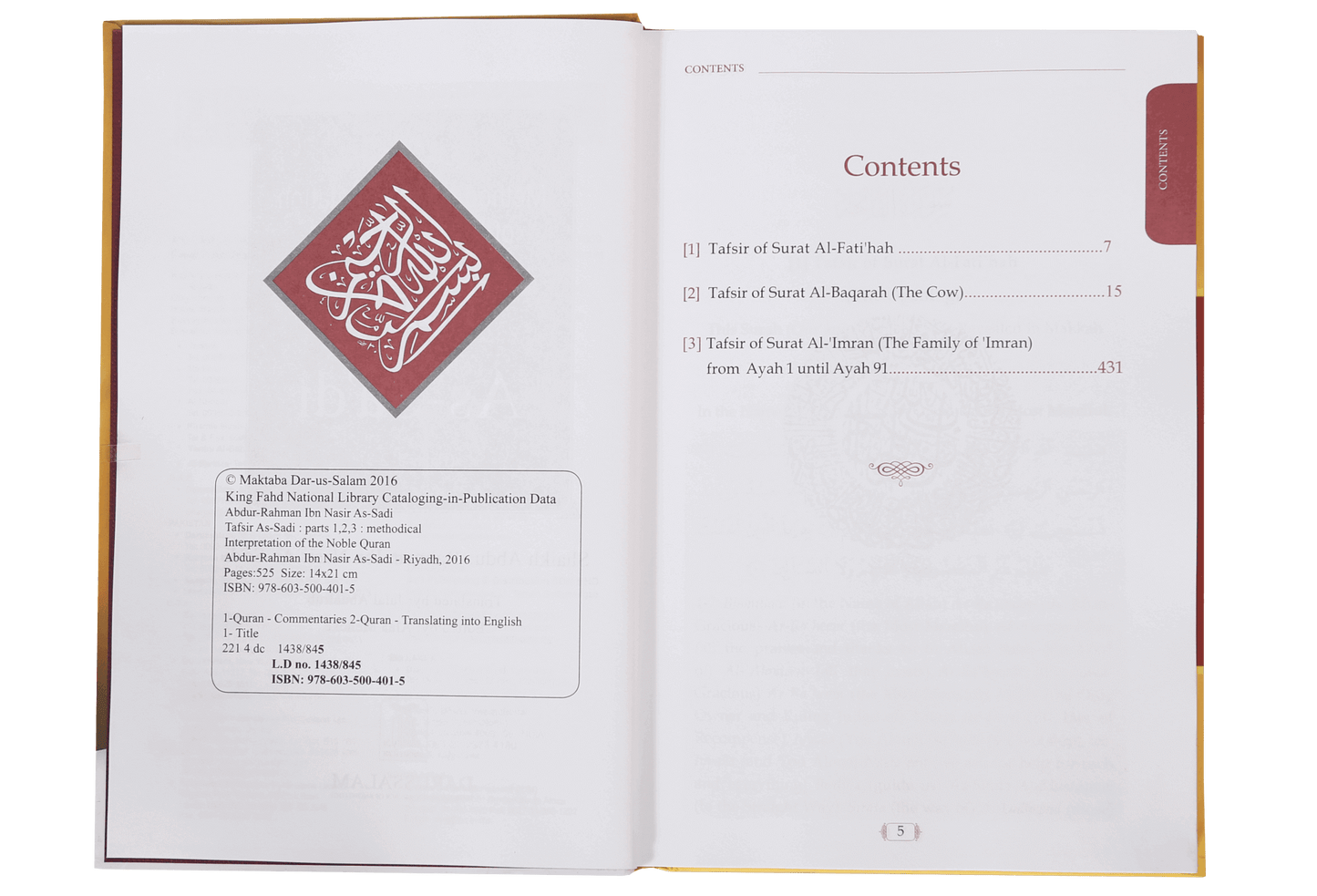 Tafsir As Sa`di (Parts 1-2-3)