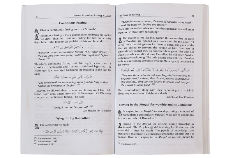 Fatawa Regarding Fasting and Zakah