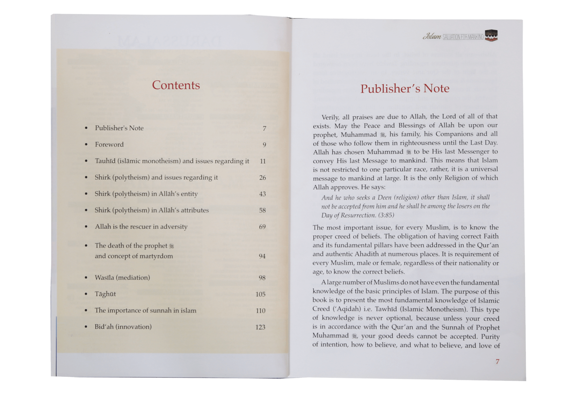 Islam: Salvation for Mankind