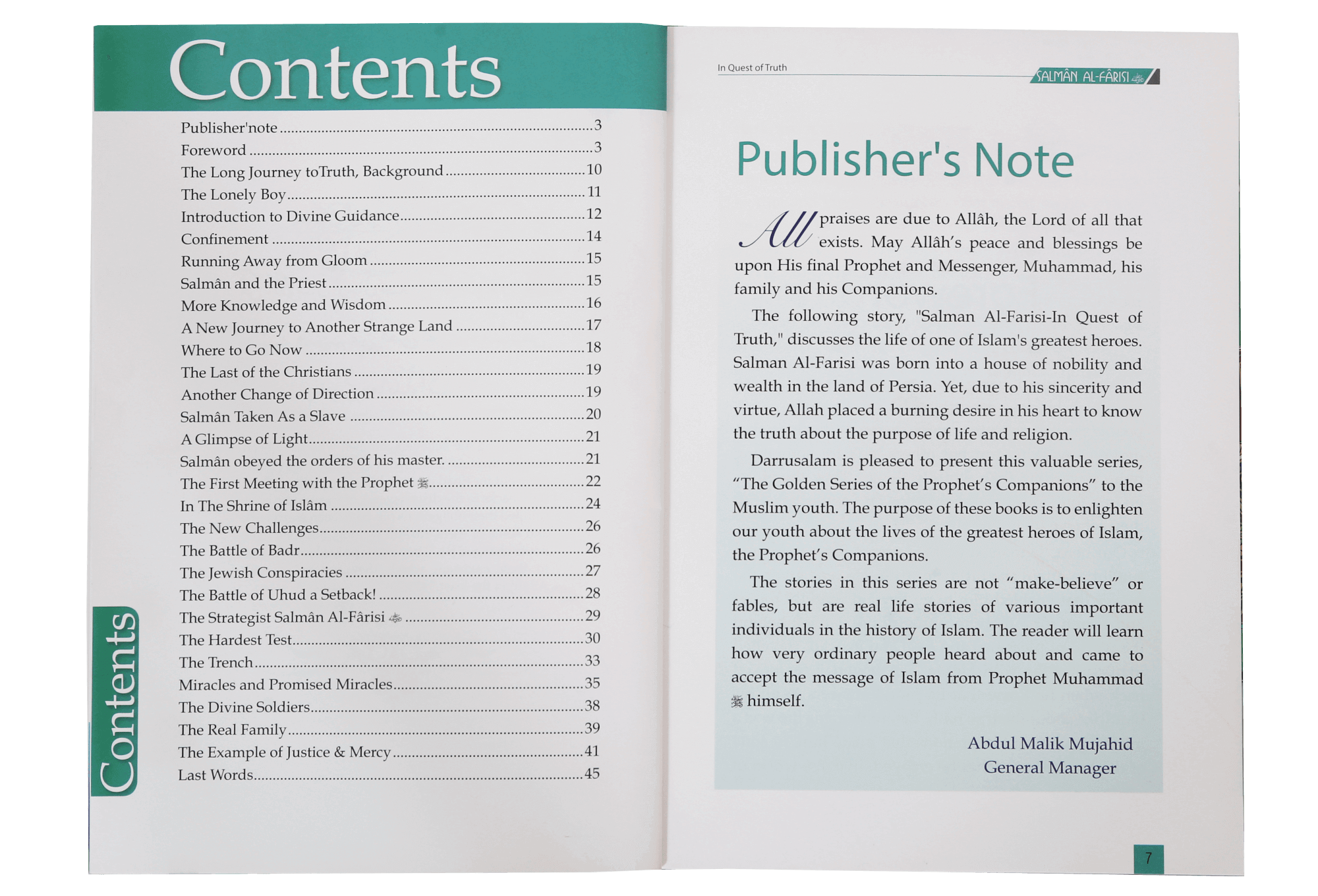 IN QUEST OF TRUTH SALMAN Al- FARISI (R.A)